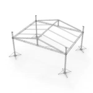 Modular Aluminum Alloy Triangular Roof Truss with Heavy Load Capacity (6000kg) Quick Installation for Concert Background Support