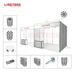 Modular Aluminum Profile Tension Fabric Shell Scheme Booth for Expo and Events