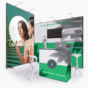 Modular Aluminum Trade Show Booth Stand 3x3m 10x10ft for Cosmetic Expo