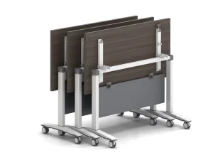 Modular Folding Office Training Table with Castor-Reinforced Meeting Room Desk Combination