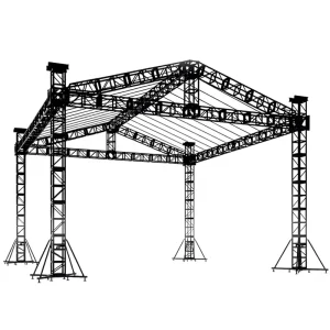 Modular Heavy-Duty Aluminum Alloy Display Truss with 200kg Load Capacity, Quick Installation, and Triangle or Square Shapes