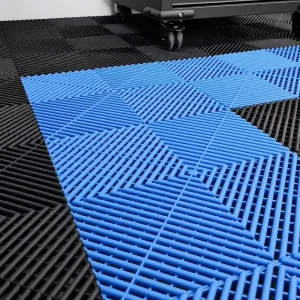Modular Indoor Anti-Slip Interlocking Garage Floor Tiles with Hollow Drainage 40x40CM
