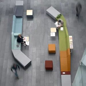 Modular Reception Lounge Sofa for Hotels, Apartments, and Shopping Malls