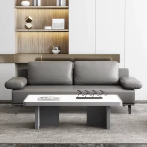 Modular Rectangular-Armrest Leisure Sofa