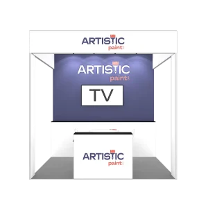 Modular Reusable Portable 3×3 Standard Trade Show Exhibition Booth