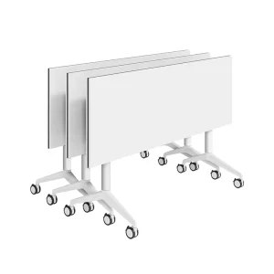 Modular Scratch-Resistant Movable Splicing Folding Wooden Conference Table and Chair Combination