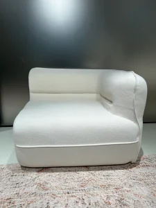 Modular Two Seat Contemporary Sectional Sofa Bed High Rebound Sponge Upholstered Fabric Extendable Eco Friendly Villa Living