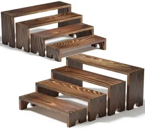 Modular Wooden Risers Display Stands for Retail Store Home Organizer Eco friendly Multi functional Shelf Organization