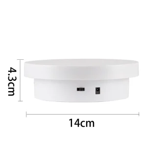 Motorized Battery-Operated Rotating Display Stand for Jewelry and Product Photography