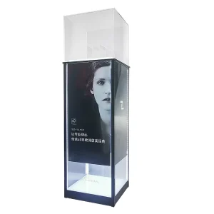 Movable Acrylic Rotating LED Light Box Display Rack, Rechargeable