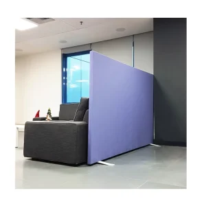 Movable Eco Friendly Fabric Wrapped Polyester Fiber Acoustic Modesty Panels Office Partition