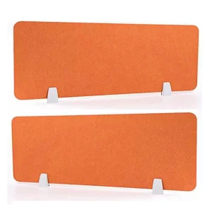 Movable Eco Friendly Fabric Wrapped Polyester Fiber Acoustic Modesty Panels Office Partition Desk Screen School Fireproof High