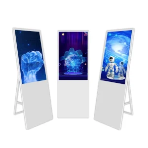 Movable Portable 43 55 Inch Indoor LCD Digital Poster Display Floor Stand