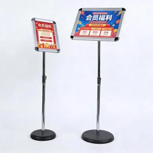 Multi Angle Adjustable Floor Stand for A3 or A4 Posters Ideal for Shops Hotels and Event Signage