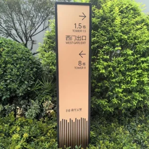 Multi-Color LED Indoor Directional Sign and Business Directory Marker