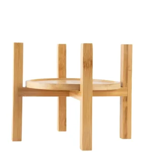 Multi-Function Bamboo Plant Stand with Shelves for Outdoor Flower Pots