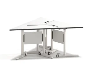 Multi-Functional Combination Conference Training Table, Movable Executive Meeting Desk with Wheels