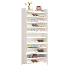 Multi-Layer Cold Rolled Steel Shoe Storage Cabinet Organizer for Home Living Room