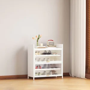 Multi-Layer Metal and Steel Shoe Storage Cabinet