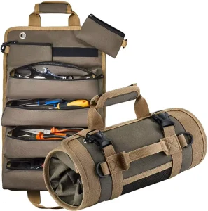 Multi-Purpose Multi-Pocket Hardware Tool Pouch Roll-Up Organizer Bag