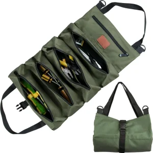 Multi-Purpose Rolling Tool Bag with Hanging Zipper Carrier