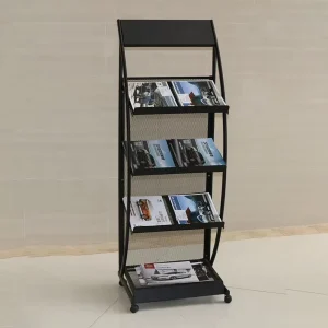 Multi layer Foldable Portable Acrylic Magazine Literature Rack Book Brochure Holder Catalog Shelf for Displaying