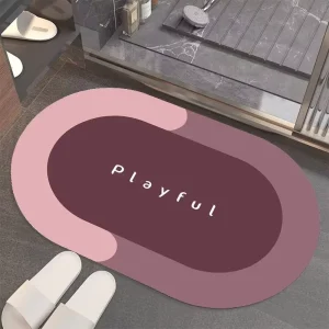 Multi material Anti Slip Water Absorbent Quick Drying Floor Mat Bathroom Door Carpet Bathroom Mat