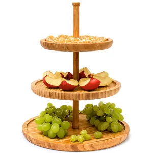MultiTiered Wooden Display Stand for Party Desserts and Snacks Perfect for Catering Events and Buffets