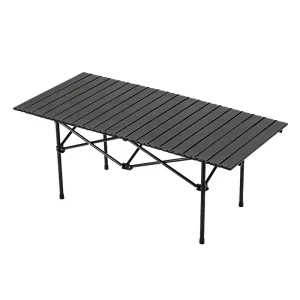 Multifunctional Egg Roll Table Outdoor Folding Camping Table Portable Picnic Table for BBQ Fishing Beach