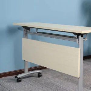 Multifunctional Foldable Flip Board Training Table Chair Set Movable Wooden Panel Long Negotiation Conference Students