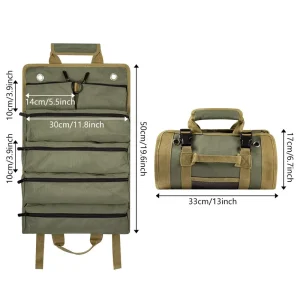 Multifunctional Handheld Tool Bag Electrician and Carpenter Repair Storage Bag Large Capacity Portable Hardware Tool Kit