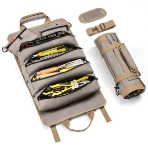 Multifunctional Waterproof Portable Nylon Professional Tools Storage Roll Bag Hardware Kit Electrician Tool Bag ODM