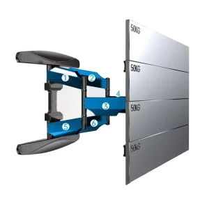 NB P65 55″ 85″ 70″ Universal Strong 6 Arm 68.2kg Retractable LCD TV Wall Mount Bracket Manufacturer Supply Metal Material