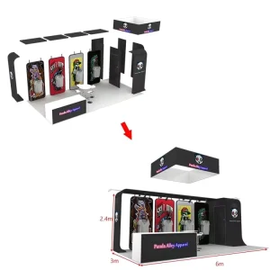 NEW Trend Stylish Booth Easy Assembly Modular to Reuse Multiple Times Free Booth Design Trade Show Booth