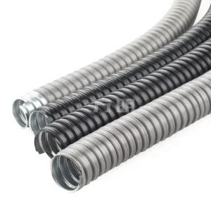 National Standard Plastic-Coated Metal Flexible Conduit Wire-Through Corrugated Tube Electrical Signal Shielding Flame-Retardant