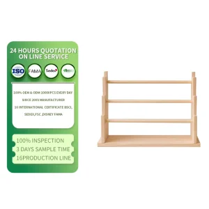 Natural Wooden Bracelet Display Stand and Jewelry Rack