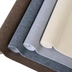 Needle Punch Ribbed Polyester Commercial Floor Covering for Exhibition Booths Wear Resistant Anti Slip