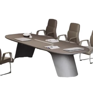 Negotiation Desk Meeting Room Furniture Executive Conference Table and Chair Set for Office Spaces
