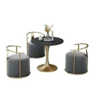 Negotiation Table and Chair Combination Nordic Red Milk Tea Dessert Shop Coffee Table