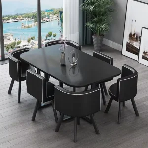 Negotiation Table and Chair Set Office Reception Area Meeting Table