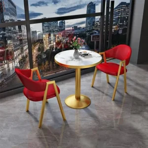 Negotiation Table and Chair Set for Small Spaces, Dining Areas, Shops, Offices, and Bars