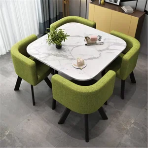 Negotiation and Reception Table and Chair Set for Offices, Coffee Shops, and Homes