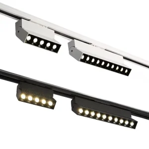 Neonlap Spotlight 6W 12W 48W Square Folding Magnetic Led Track Light 48V