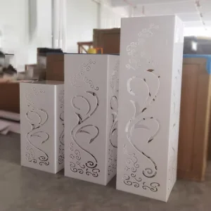 New Acrylic for Square Table Cake Dessert Column Pillar Plinth Display Stand for Wedding Event Decoration