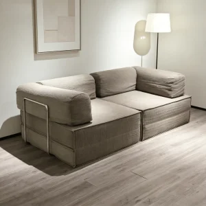 New Arrival Modular Corduroy Sofa with Metal Frame 2 Seater Sectional Couch for Modern Living Room