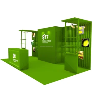 New Design Advertising 10×20 Modern Light Box Custom Trade Show Expo Backdrop Display Stand Tradeshow Booth Exhibition