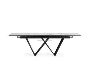 New Design Extendable Modern Rectangle Dining Table Big Size Sintered Stone Expandable Home Furniture
