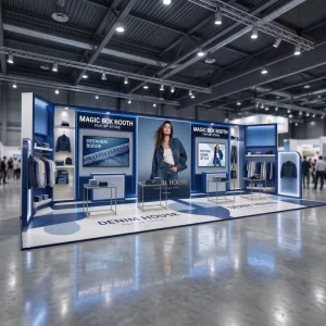 New Design Magic Box Tradeshow Booth Clothing Apparel Fashion Pop up Store Instant Deployment Trade Show Booth