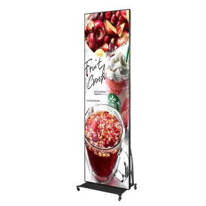 New Design P2.5 Outdoor Double Side LED Poster Stand Screen Board Banner Big Size Advertising Board
