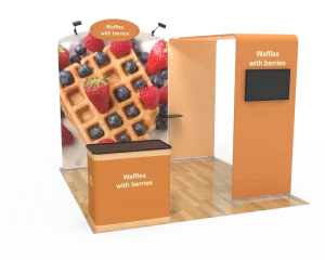 New Design Recyclable 10*10ft Exhibit Canopy TV Display Stand Expo Booth